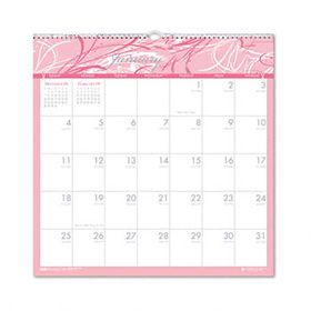 Breast Cancer Awareness Monthly Wall Calendar, 12 x 12, 2014house 