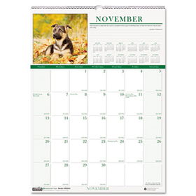 Puppies Monthly Wall Calendar, 12 x 16-1/2, 2014house 