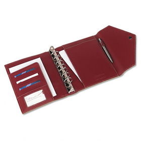 FranklinCovey 33949 - Envelope-Style Simulated Leather Ring Bound Organizer, 5-1/2 x 8-1/2, Redfranklincovey 