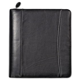 Nappa Leather Ring Bound Organizer w/Zipper, 11-1/4 x 12 1/2, Blackfranklincovey 