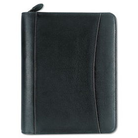 FranklinCovey 34690 - Nappa Leather Ring Bound Organizer w/Zipper, 4-1/4 x 6-3/4, Blackfranklincovey 