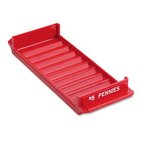 Porta-Count System Rolled Coin Plastic Storage Tray, Redmmf 