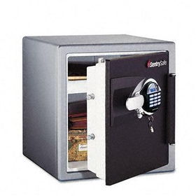 Sentry Safe DA3930 - Fingerprint Safe, 1.2 ft3, 16-11/32w x 19-5/16d x 17-27/32h, Black/Gunmetal Gray