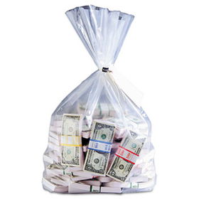 Currency Deposit Bags, 12 x 20, Clear, 100/Box