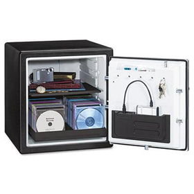 Sentry Safe QE4531 - Water Resistant Safe, 1.2 ft3, 16-11/32w x 19-5/16d x 17-27/32h, Black/Silversentry 