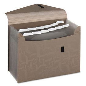 Pendaflex Essentials 01164 - Essentials Expanding File, 13 Pockets, Poly, 13 1/2 x 9, Taupe