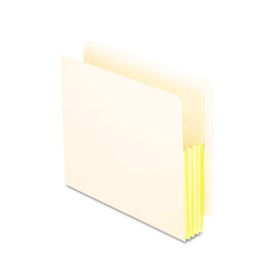 End Tab 5 Inch Expanding File, Straight Cut, Manila, Letter, 10/Box