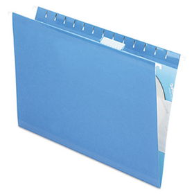 Reinforced Hanging Folders, 1/5 Tab, Legal, Blue, 25/Boxpendaflex 