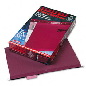 Reinforced Hanging Folders, 1/5 Tab, Legal, Burgundy, 25/Boxpendaflex 