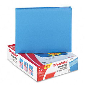 Ready-Tab Lift Tab Reinforced Hanging File Folders, 1/5 Tab, Letter, Blue, 25/BXpendaflex 