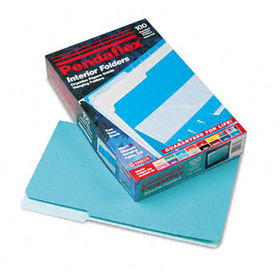 Pendaflex 435013AQU - Interior File Folders, 1/3 Cut Top Tab, Legal, Aqua, 100/Boxpendaflex 