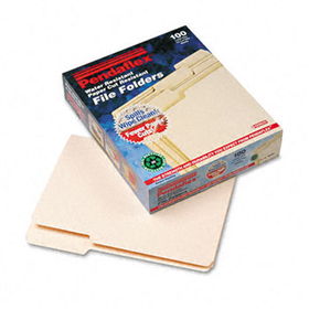 CutLess/WaterShed File Folders, 1/3 Cut Top Tab, Letter, Manila, 100/Boxpendaflex 