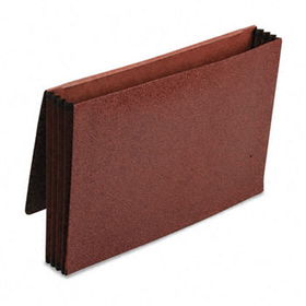 Premium Reinforced 3 1/2 Inch Expansion Wallets, Red Fiber, Legal