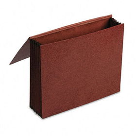 Premium Reinforced 5 1/4"" Expansion Wallet, Red Fiber, Letter, Redpendaflex 