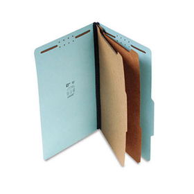 S J Paper S61903 - Std 2-1/4 Expansion Classification Folder, Legal, Six-Section, Blue, 15/Boxpaper 