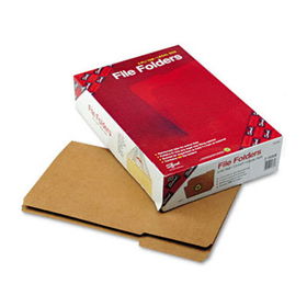 Kraft File Folders, 1/3 Cut, Reinforced Top Tab, Legal, Kraft, 100/Boxsmead 