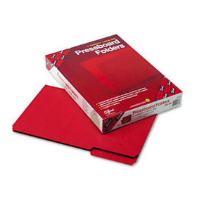 Recycled Folder, One Inch Expansion, 1/3 Top Tab, Legal, Bright Red, 25/Box