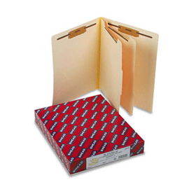 Manila End Tab Classification Folders, Letter, Six-Section, 10/Boxsmead 