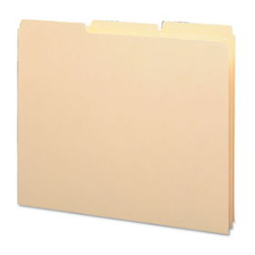 Recycled Tab File Guides, Blank, 1/3 Tab, 18 Point Manila, Letter, 100/Box