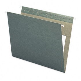 Smead 64410 - Interior Pocket Hanging Folders, Untabbed, Letter, Standard Green, 25/Boxsmead 