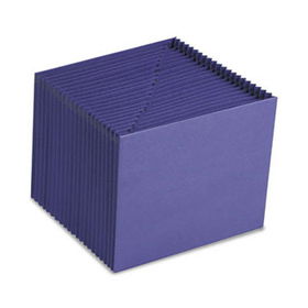 Heavy-Duty A-Z Open Top Accordion Expanding Files, 21 Pockets, Letter, Purplesmead 