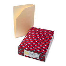 End Tab File Pockets with Cut-Away Front Corner, Legal, 11 Point Manila, 100/Boxsmead 