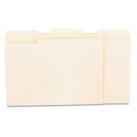 Recycled Interior File Folders, 1/3 Cut Top Tab, Letter, Manila, 100/Boxuniversal 