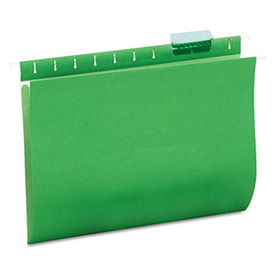 Hanging File Folders, 1/5 Tab, 11 Point Stock, Letter, Green, 25/Boxuniversal 