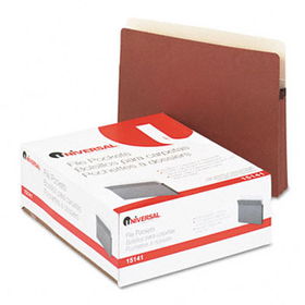 1 3/4 Inch Expanding File Pockets, Straight Tab, Letter, Redrope/Manila, 25/Boxuniversal 