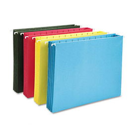 Hanging Pocket File Folders with Full Height Gusset, Letter, Assorted, 4/Packsmead 