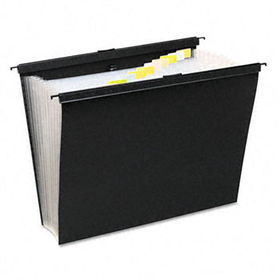 Slidebar File with Expanding 13 Pockets, Poly, Letter, Blackwilson 