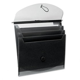 Wilson Jones 68203 - Slidebar File, Four-Pocket Sorter, Poly, Letter, Blackwilson 