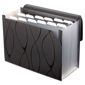 Sliding Cover Expanding File, 13 Pockets, Letter, Blackpendaflex 