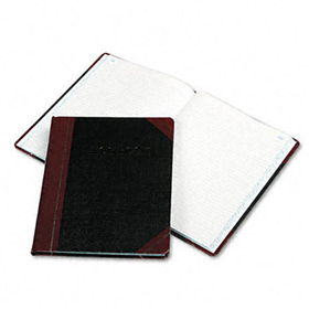 Log Book, Record Rule, Black/Red Cover, 150 Pages, 10 3/8 x 8 1/8