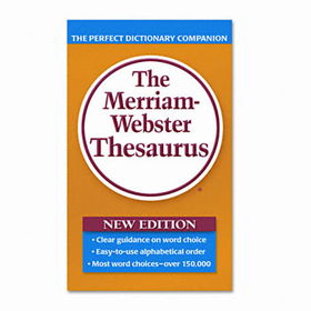 Paperback Thesaurus, Dictionary Companion, Paperback, 800 Pagesmerriam 