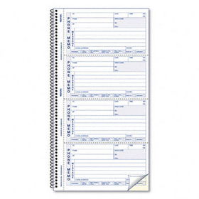 Phone Memo, 2 3/4 x 5, Two-Part Carbonless, 400-Set Bookphone 