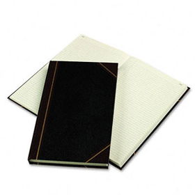 Texhide Series Account Book, Black/Burgundy, 300 Green Pages, 14 1/4 x 8 3/4