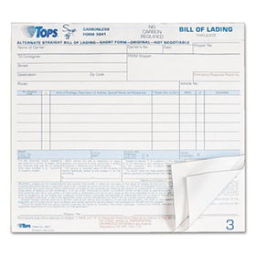 Hazardous Material Short Form, 8 1/2 x 7, Three-Part Carbonless, 50 Forms