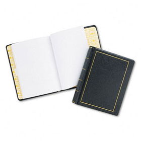 Looseleaf Minute Book, Black Leather-Like Cover, 125 Pages, 8 1/2 x 11wilson 