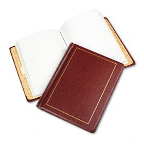 Looseleaf Minute Book, Red Leather-Like Cover, 125 Pages, 8 1/2 x 11