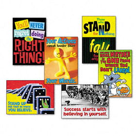 TREND TA6692 - Assorted Responsible Choices Themed Motivational Prints, 13 3/8 x 19, 6/Packtrend 