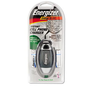 Energizer CEL2MOT - Energi to Go Instant Cell Phone Charger w/Three Motorola Connectorsenergizer 