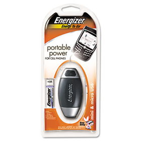 Energizer CEL2MUSB - Energi to Go Instant Cell Phone Charger w/One Mini USB Connectorenergizer 