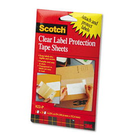 ScotchPad Label Protection Tape Pads, 4 x 6, 25/Pad, 2 Pads/Packscotch 