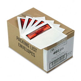 Top-Print Self-Adhesive Packing List Envelope, 5 1/2"" x 4 1/2"", 1000/Carton