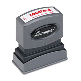 Xstamper ECO-GREEN 1223 - Title Message Stamp, RECEIVED, Pre-Inked/Re-Inkable, Redxstamper 