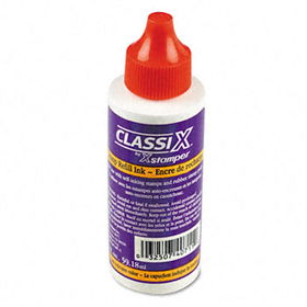 ClassiX 40711 - Refill Ink for Classix Stamps, 2 oz Bottle, Redclassix 