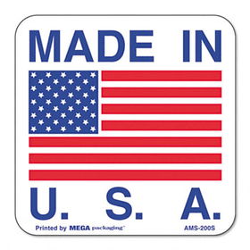 Universal 307538 - Made in USA Self-Adhesive Shipping Labels, 1 x 1, 500/Roll