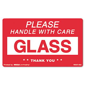 Universal 310801 - Glass Handle with Care Self-Adhesive Shipping Labels, 3 x 5, 500/Rolluniversal 