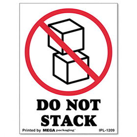 Universal 312487 - Do Not Stack Self-Adhesive Shipping Labels, 3 x 4, 500/Roll